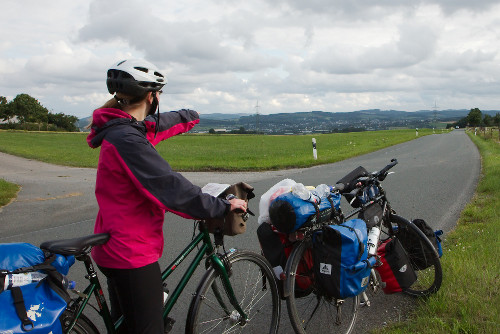 Blick auf das Ziel unserer Tour: Brilon