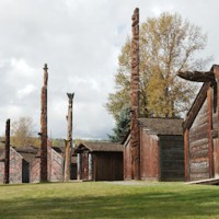 Wir besuchen ein Museumsdorf der Gitxsan